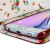 Olixar Samsung Galaxy S6 Tasche im Brieftaschen Design in Floral Rot 9