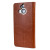 Olixar Leather-Style HTC One M9 Plus Wallet Stand Case -  Brown 2
