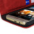 Olixar HTC One M9 Plus Kunstledertasche Wallet Stand Case in Rot 10