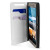Olixar Leren-Stijl HTC One M9 Plus Wallet Stand Case - Wit 11