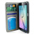 Olixar Premium Fabric Samsung Galaxy S6 Wallet Case - Light Blue 11