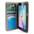 Olixar Premium Fabric Samsung Galaxy S6 Wallet Case - Dark Brown 4
