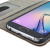 Olixar Premium Fabric Samsung Galaxy S6 Wallet Case - Dark Brown 13