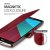 Housse Portefeuille LG G4  Verus Style Cuir - Rouge Vin 5