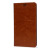 Olixar Leather-Style Sony Xperia C4 Wallet Stand Case - Light Brown 5