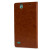 Olixar Leather-Style Sony Xperia C4 Wallet Stand Case - Light Brown 6