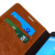 Olixar Sony Xperia C4 Kunstledertasche Wallet Stand Case in Braun 15