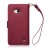 Funda Lumia 640 Olixar Tipo Cartera Estilo Cuero - Roja / Floral 3