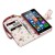Funda Lumia 640 Olixar Tipo Cartera Estilo Cuero - Roja / Floral 5