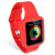 Olixar Soft Silikon Apple Watch 3 /2 /1 Sport Hülle mit Band(38mm) Rot 3