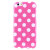 Polka Dot FlexiShield iPhone 6S Plus / 6 Plus Gel Case - Pink 2