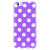 Polka Dot FlexiShield iPhone 6S Plus / 6 Plus Gel Case - Purple 3
