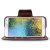 Housse Galaxy E7 Encase Rotative Portefeuille Style cuir – Marron 3