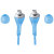 Auriculares estéreo oficiales de Samsung con remoto y micro - Azules 2
