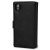 Olixar Premium Genuine Leather Sony Xperia M4 Aqua Wallet Case - Black 2
