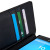 Olixar Premium echte Leren Sony Xperia Z4 Aqua Wallet Case - Zwart 8