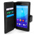 Olixar Premium echte Leren Sony Xperia Z4 Aqua Wallet Case - Zwart 10