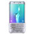 Official Samsung Galaxy S6 Edge Plus Keyboard Cover - Silver 3