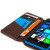 Olixar Premium Microsoft Lumia 640 Ledertasche WalletCase in Braun 6