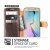 Verus Dandy Leather-Style Samsung Galaxy S6 Edge Wallet Case - Brown 4