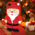 Olixar 3D Santa iPhone 5S / 5 Silicone Case - Red / Black 2