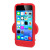 Olixar 3D Santa iPhone 5S / 5 Silicone Case - Red / Black 4