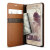 Verus Samsung Galaxy Note 5 Genuine Leather Wallet Case - Brown 3
