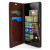 Olixar  Microsoft Lumia 950 Wallet Case Tasch im Lederstil in Braun 7