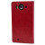 Housse Portefeuille Microsoft Lumia 950 Olixar Imitation Cuir - Rouge 3