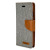 Mercury Canvas Diary iPhone 6S / 6 Wallet Case - Grey / Camel 2