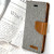 Mercury Canvas Diary iPhone 6S / 6 Wallet Case - Grijs/Kameel 9