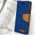Mercury Canvas Diary iPhone 6S Plus / 6 Plus Plånboksfodral- Blå/kamel 10