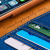 Mercury Canvas Diary iPhone 6S Plus / 6 Plus Plånboksfodral- Blå/kamel 13
