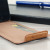 Mozo Microsoft Lumia 950 Genuine Leather Flip Cover - Cognac 7