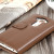 Olixar Genuine Leather LG V10 Suojakotelo - Ruskea 7