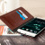 Olixar LG V10 Kunstledertasche Wallet Stand Case in Braun 6