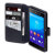 Olixar Premium Real Leren Sony Xperia M5 Wallet Case - Zwart 3