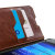 Olixar Kunstleder Wallet Case Microsoft Lumia 550 Tasche in Braun 14