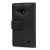 Olixar Premium Microsoft Lumia 550 Genuine Leather Wallet Case - Zwart 2