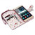 Olixar Huawei Mate S Tasche im Brieftaschen Design in Floral Rot 2