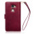 Olixar Huawei Mate S Tasche im Brieftaschen Design in Floral Rot 4