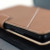 Mozo Microsoft Lumia 950 Genuine Leather Thin Flip Case - Cognac 2