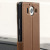 Mozo Microsoft Lumia 950 Genuine Leather Thin Flip Case - Cognac 4