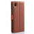 Olixar Leather-Style Sony Xperia M4 Aqua Wallet Case - Brown 4