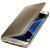 Funda Oficial Samsung Galaxy S7 Edge Clear View - Oro 4