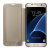 Funda Oficial Samsung Galaxy S7 Edge Clear View - Oro 5