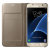 Funda Samsung Galaxy S7 Oficial LED Flip Wallet - Dorada 3