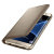 Original Samsung Galaxy S7 Edge LED Flip Wallet Cover Tasche in Gold 5