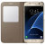 Funda Samsung Galaxy S7 Oficial S View Premium - Dorada 3
