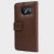 Olixar Genuine Leather Samsung Galaxy S7 Edge Wallet Case - Brown 2